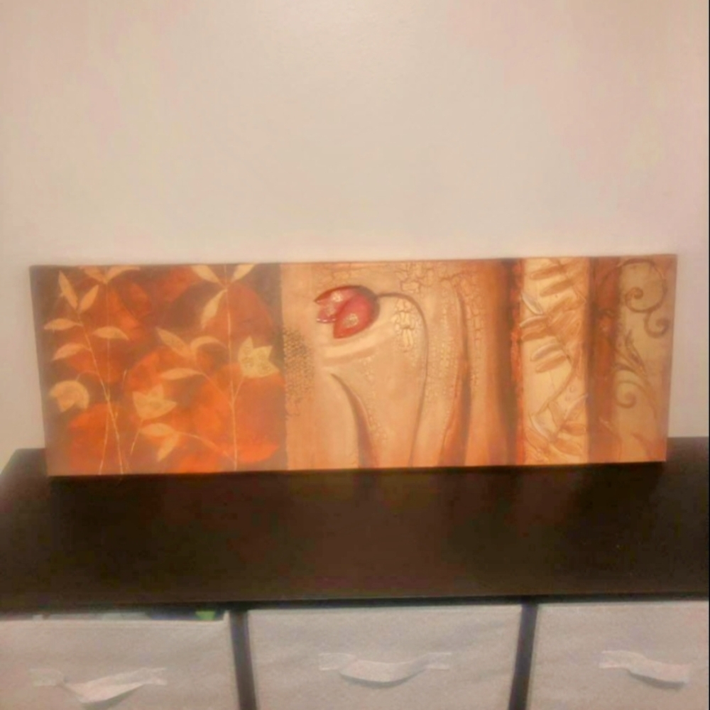 Elegant Brown and Cream Canvas Art
